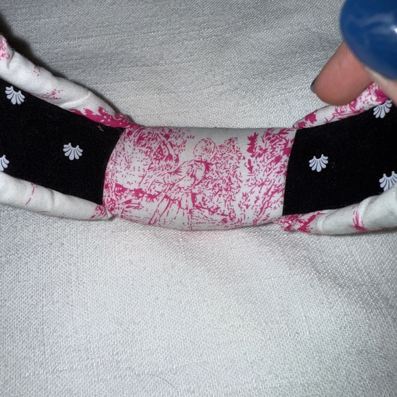 Lele Sadoughi Pink and White Headband - Picture 3 of 4